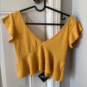 Yellow Crop Top